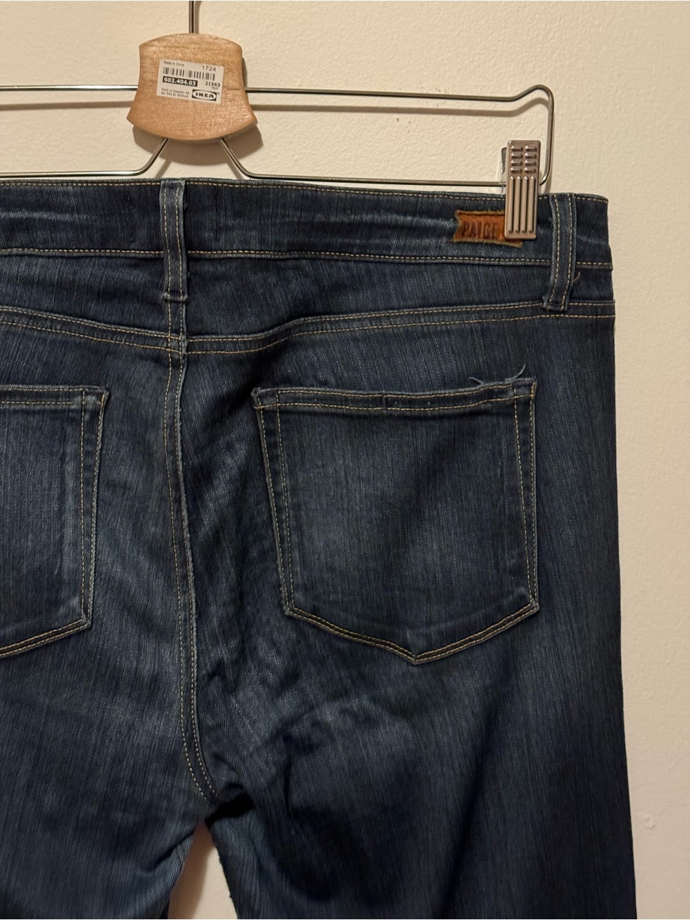 PAIGE Dark Indigo Stretch Denim Jeans